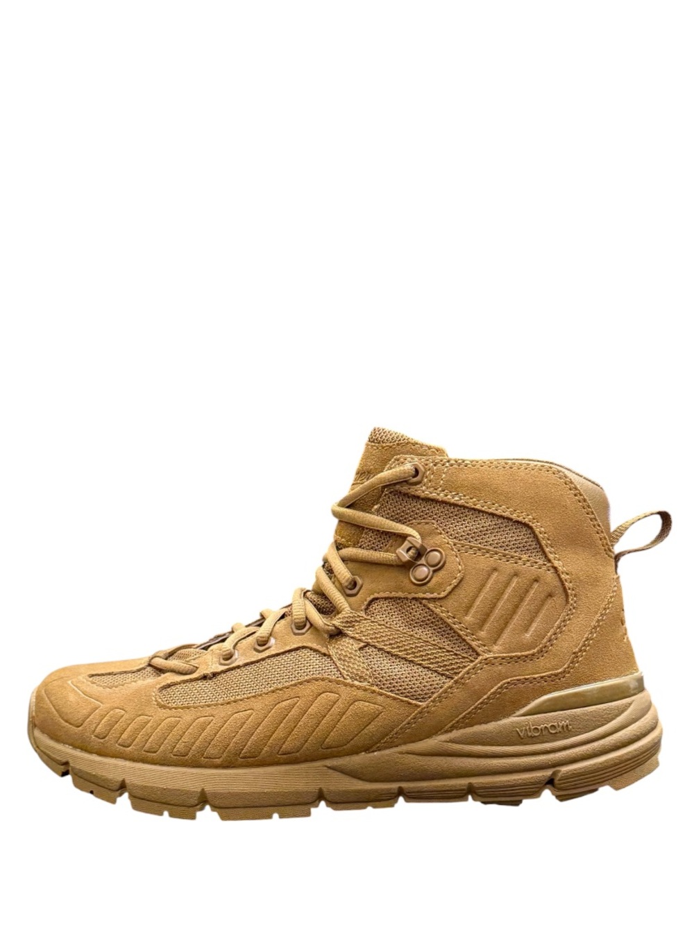 DANNER - BROWN TAN SUEDE NYLON SOFT TOE TACTICAL BOOTS “FULLBORE COYOTE” - Picture 4 of 10